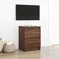 vidaXL TV-bänk brun ek 40x35x54 cm konstruerat trä