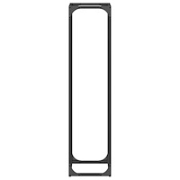 vidaXL Vedställ svart 25x25x100 cm kallvalsat stål