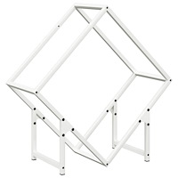 vidaXL Vedställ vit 60x25x60 cm kallvalsat stål