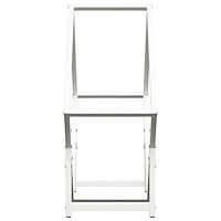 vidaXL Vedställ vit 60x25x60 cm kallvalsat stål