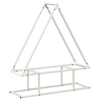 vidaXL Vedställ vit 80x25x90 cm kallvalsat stål