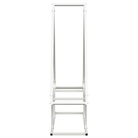 vidaXL Vedställ vit 80x25x90 cm kallvalsat stål