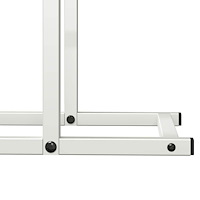 vidaXL Vedställ vit 80x25x90 cm kallvalsat stål