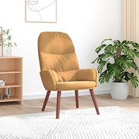 vidaXL Vilstol brun sammet