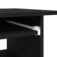 vidaXL Skrivbord svart ek 80x45x74 cm konstruerat trä