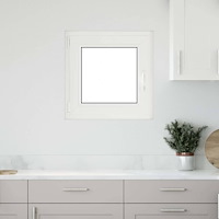 vidaXL Källarfönster RISOR 60x60 cm tilt&turn DIN vänster antracit