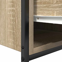 vidaXL Tvättställsskåp med lådor sonoma-ek 60x34,5x60 cm
