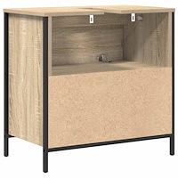 vidaXL Tvättställsskåp med lådor sonoma-ek 60x34,5x60 cm