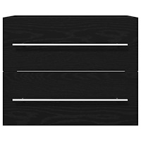 vidaXL Tvättställsskåp svart ek 60x38,5x48 cm konstruerat trä
