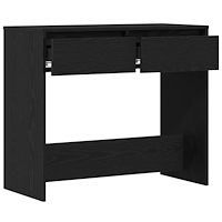 vidaXL Avlastningsbord svart ek 89x41x76,5 cm konstruerat trä