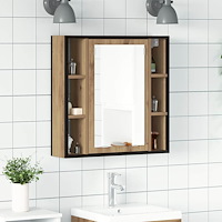 vidaXL Spegelskåp för badrum artisan ek 60x16x60 cm konstruerat trä