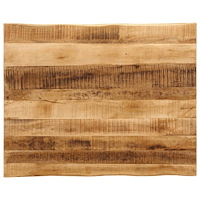 vidaXL Bordsskiva 110x80x3,8 cm levande kant massivt grovt mangoträ