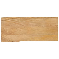vidaXL Bordsskiva 100x40x2,5 cm levande kant massivt mangoträ