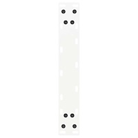 vidaXL Soffbordsben U-formade 2 st vita 28x(42-43) cm stål