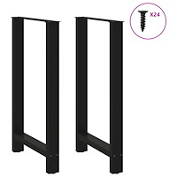 vidaXL Barbordsben svarta 2 st 60x(100-101) cm stål