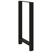vidaXL Barbordsben svarta 2 st 60x(100-101) cm stål