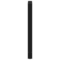vidaXL Barbordsben svarta 2 st 60x(100-101) cm stål