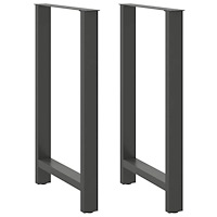 vidaXL Barbordsben antracit 2 st 60x(100-101) cm stål