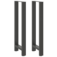vidaXL Soffbordsben antracit 2 st 50x(110-111) cm stål