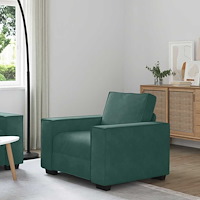 vidaXL Soffstol mörkgrön 60 cm sammet