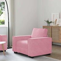 vidaXL Soffstol rosa 60 cm sammet