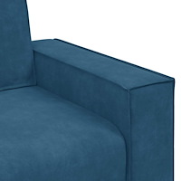 vidaXL 2-sitssoffa blå 120 cm sammet