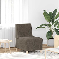vidaXL Soffstol mörkgrå 55 cm mockaimitation