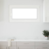 vidaXL Källarfönster RISOR 110x50 cm tilt&turn DIN höger vit
