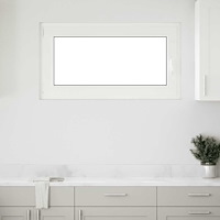 vidaXL Källarfönster RISOR 110x50 cm tilt&turn DIN vänster vit