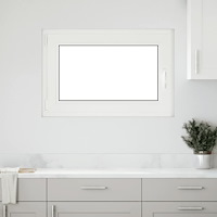 vidaXL Källarfönster RISOR 60x90 cm tilt&turn DIN vänster vit