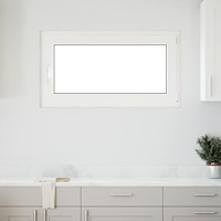 vidaXL Källarfönster RISOR 110x50 cm tilt&turn DIN höger vit