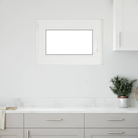 vidaXL Källarfönster RISOR 60x90 cm tilt&turn DIN vänster antracit