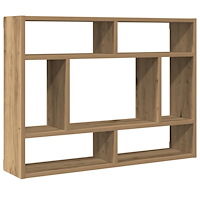 vidaXL Vägghylla artisan ek 75x16x55 cm konstruerat trä