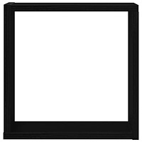 vidaXL Vägghylla kubformad 4 st svart ek 30x15x30 cm konstruerat trä