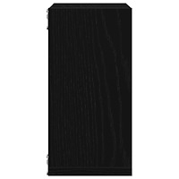 vidaXL Vägghylla kubformad 4 st svart ek 30x15x30 cm konstruerat trä
