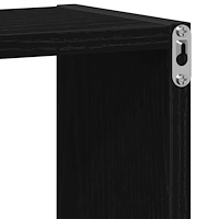 vidaXL Vägghylla kubformad 4 st svart ek 30x15x30 cm konstruerat trä