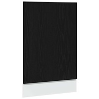 vidaXL Diskmaskinspanel “Lyon” svart ek 45x1,5x67 cm konstruerat trä