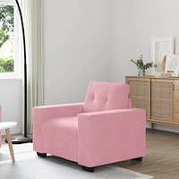 vidaXL Soffstol rosa 60 cm sammet