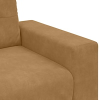 vidaXL Soffstol brun 60 cm sammet