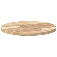 vidaXL Bordsskiva rund Ø40x2 cm massivt akaciaträ