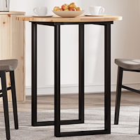 vidaXL Bordsskiva rund Ø70x2 cm massivt akaciaträ