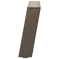 vidaXL Soffbordsben U-formade 2 st naturstål 50x(30-31) cm stål