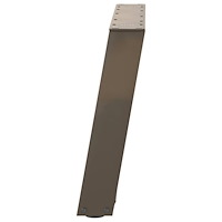 vidaXL Soffbordsben U-formade 2 st naturstål 60x(42-43) cm stål