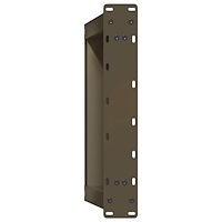 vidaXL Soffbordsben U-formade 2 st naturstål 60x(42-43) cm stål