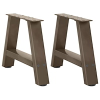vidaXL Soffbordsben A-formade 2 st 40x(30-31) cm stål