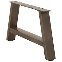 vidaXL Soffbordsben A-formade 2 st 70x(30-31) cm stål