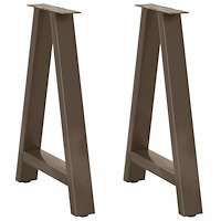 vidaXL Soffbordsben A-formade 2 st 50x(72-73) cm stål