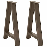 vidaXL Soffbordsben A-formade 2 st 60x(72-73) cm stål