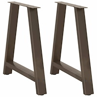 vidaXL Soffbordsben A-formade 2 st 80x(72-73) cm stål