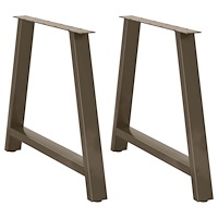 vidaXL Matbordsben A-formade 2 st 100x(72-73) cm stål